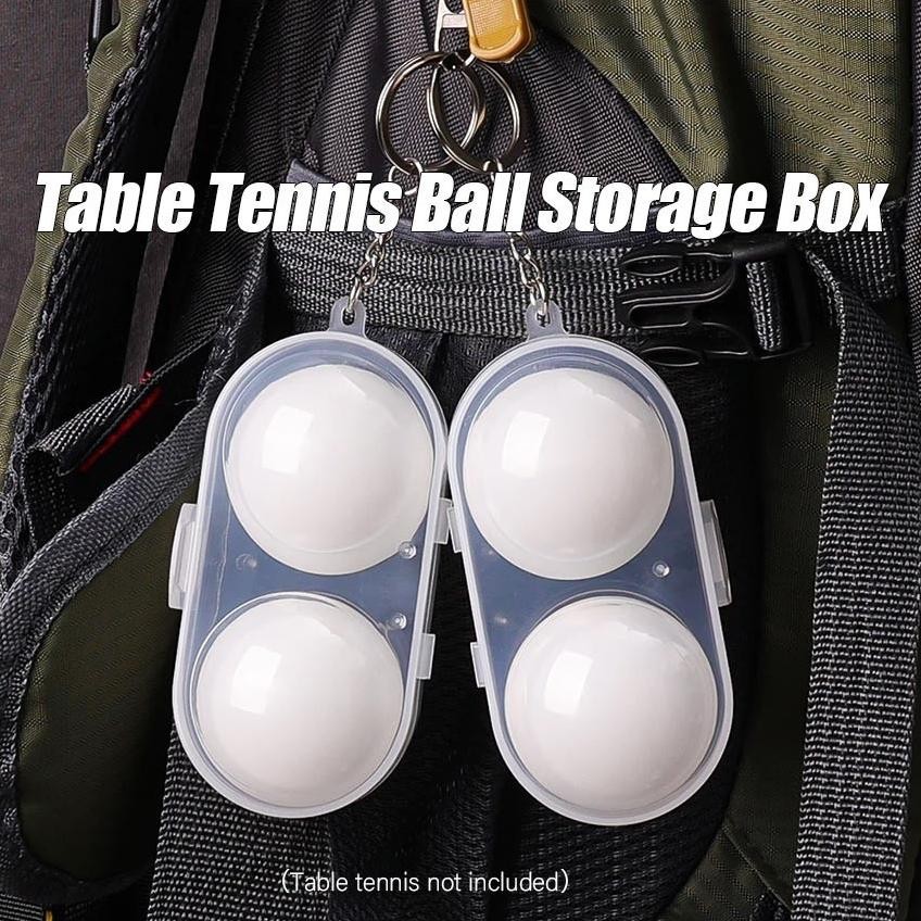 Premium Tempat Bola Pingpong Plastik Gantungan Kunci Case bola PingPong High Quality
