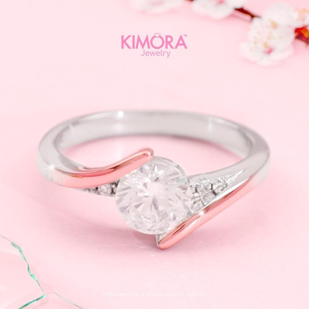 Kimora - Cincin Silver40% Wanita Ganam Gold Plated 18k Cnw97