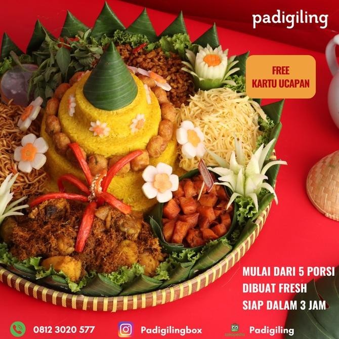 

Sale Nasi Tumpeng Premium Padigiling 5-10 Porsi (Po)