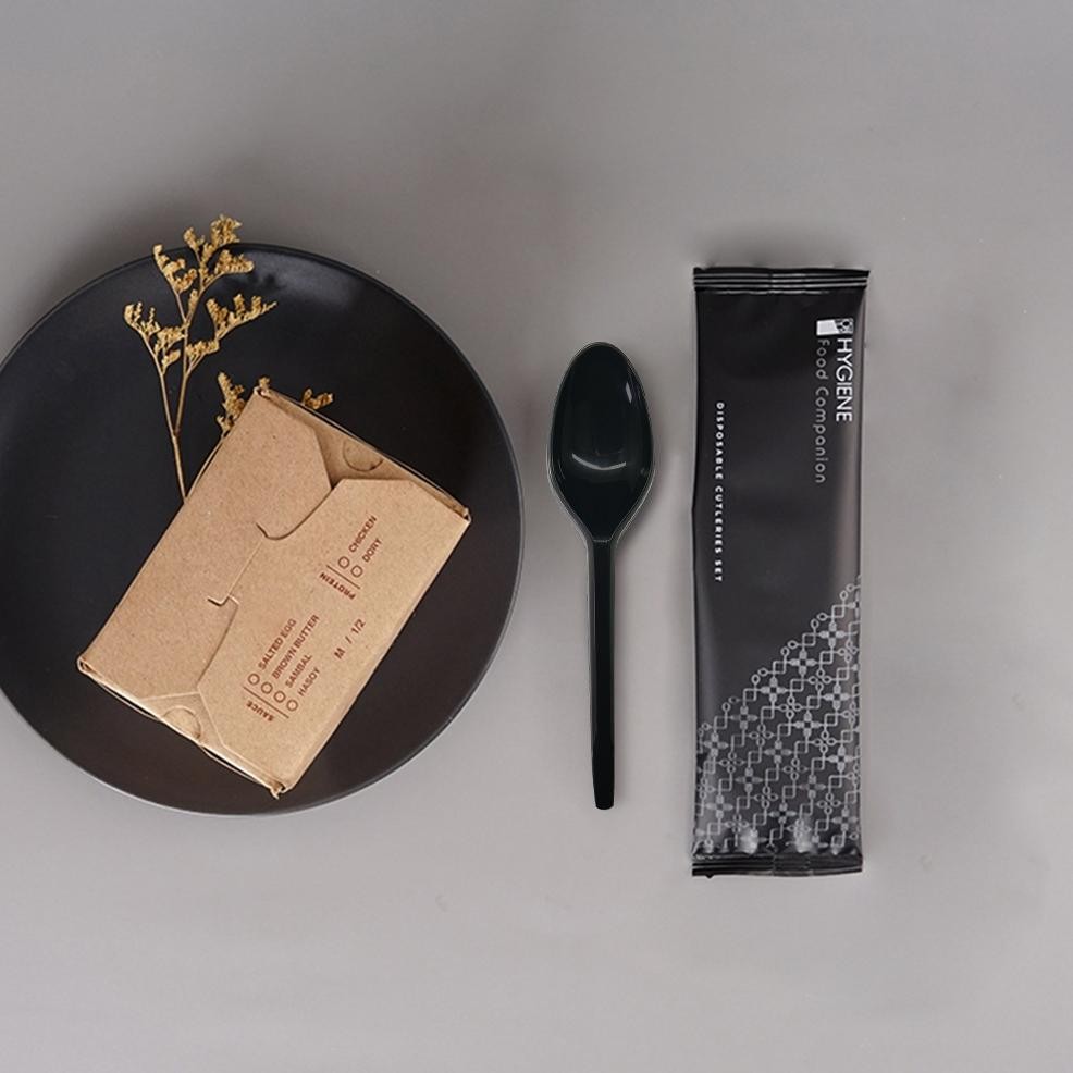 Bisa Cod Set Sendok Plastik Hygiene Ecer ||