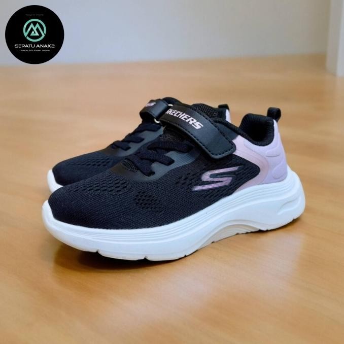 Sepatu Skechers Anak Perempuan Hitam Pink Sepatu Anak Cewek Sneakers Kids