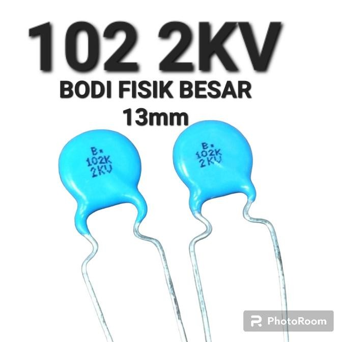 Update (3) capasitor 102 102j 2kv C2JK tojil4 Kualitas Baik