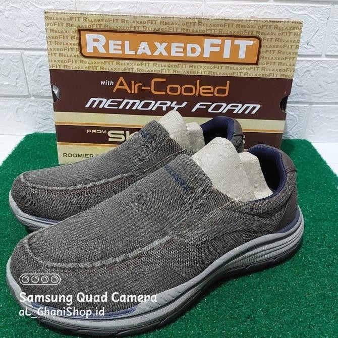 sepatu Slip On pria Skechers expected 2.0 cowen 204478 OLBR original