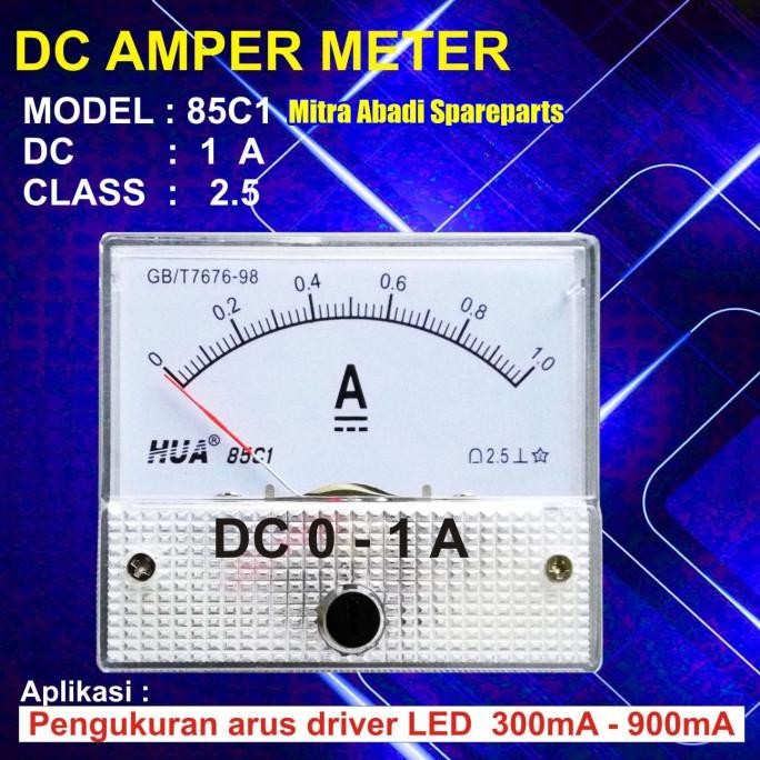 Amperemeter Analog DC 1A / 1 Ampere / 1000 mA