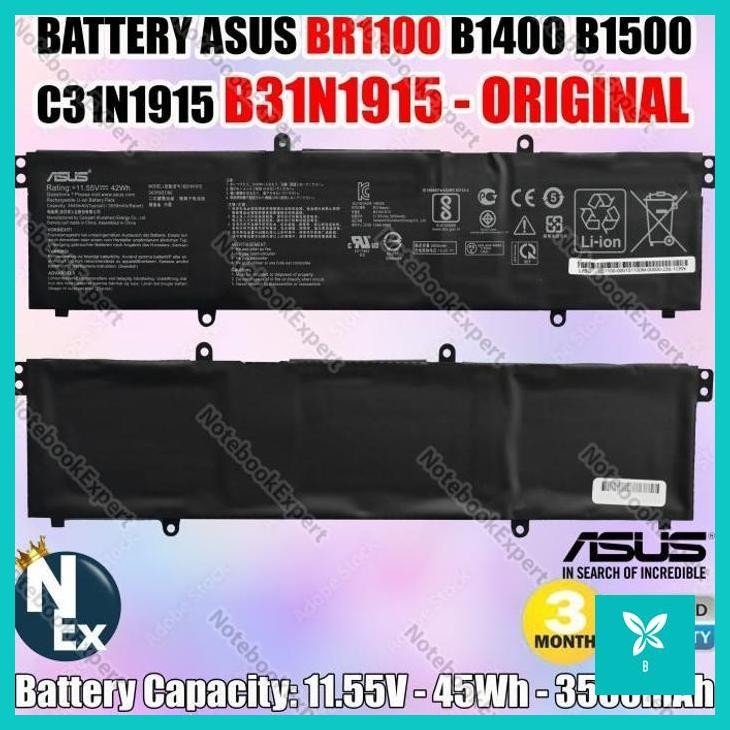 | AHN | BATTERY ASUS BR1100 B1400 B1500 C31N1915 B31N1915 - ORIGINAL