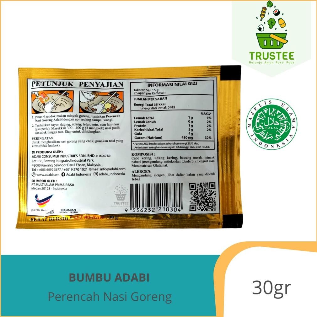 

Fgk-45 Adabi Bumbu Perencah Nasi Goreng / Fried Rice Paste Sachet Halal 30Gr