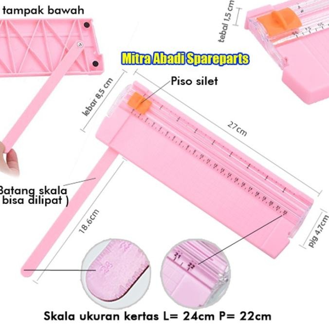 

Alat Pemotong - Potong Kertas A4 / A4 Paper Trimmer Cutter Portable