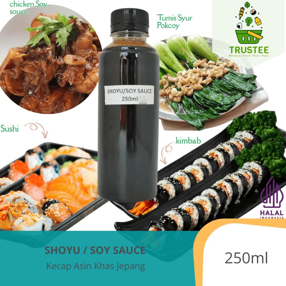 

Fth-56 Shoyu / Soy Sauce / Kecap Asin Khas Jepang Halal 250Ml Sushi Ramen Tsuyu Bpl