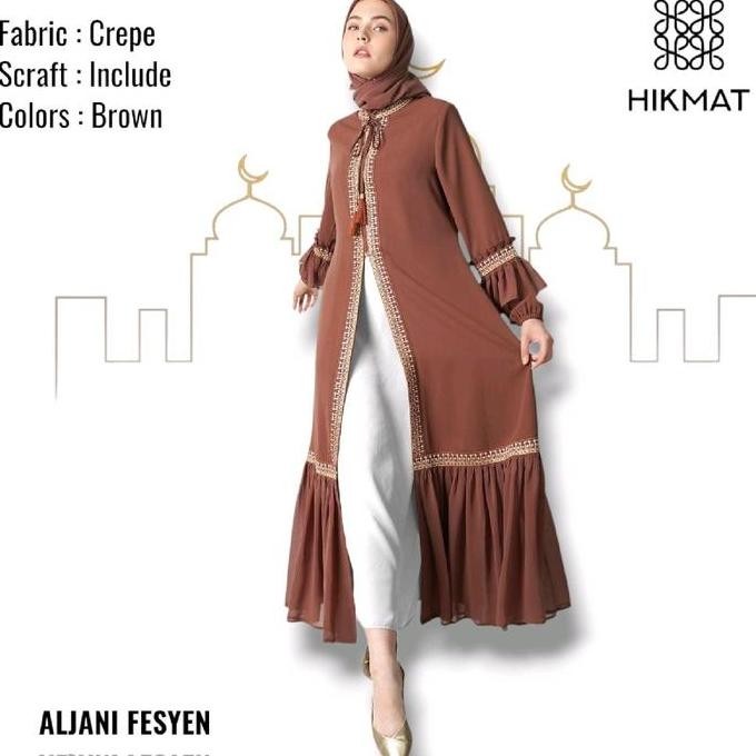 Produk Baru Abaya Hikmat Fashion Original A9677-02 / Gamis