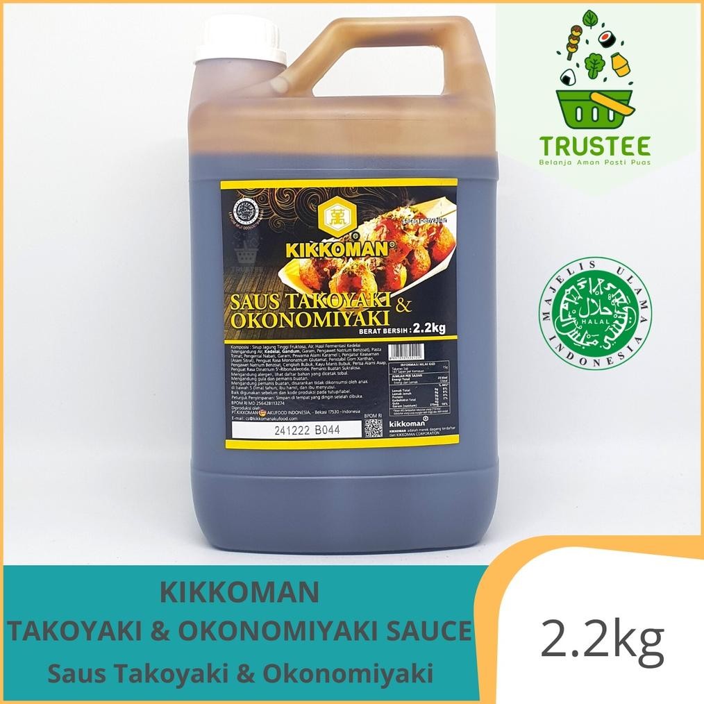 

By05 Kikkoman Takoyaki & Okonomiyaki Sauce / Saus Saos Takoyaki & Okonomiyaki Halal 2.2 Kg