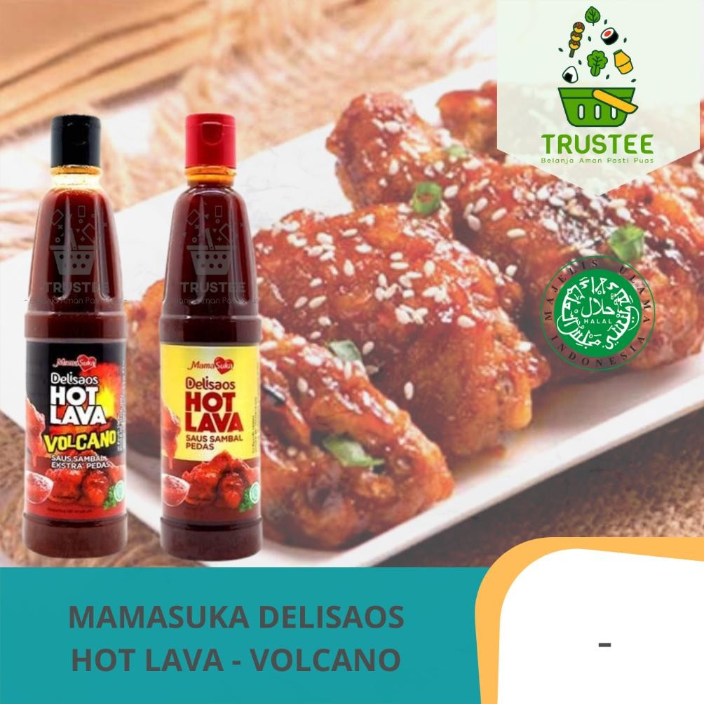 

Oz67 Mamasuka Hot Lava / Volcano Delisaos 320Gr Saus Sambal Pedas Halal