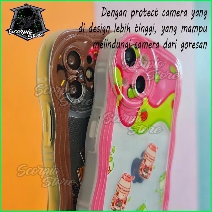 New Soft Case Wavy Ice Cream Xiaomi Redmi Note 10 4G Xiaomi Redmi Note 10 5G Xiaomi Redmi Note 10S X