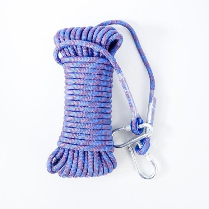 tali karmantel paracord panjat tebing climbing rope + carabiner