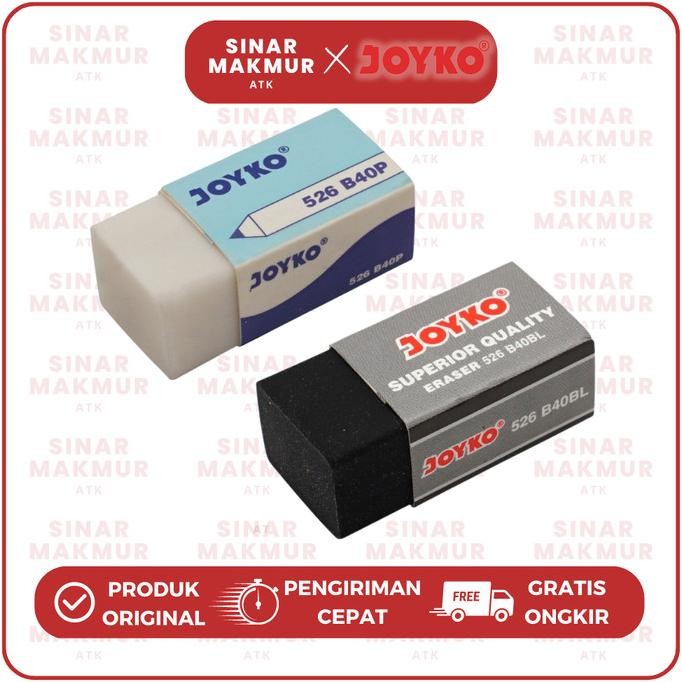 

Terbaru Penghapus/Eraser Pensil Kecil Joyko Hitam/Putih 526-B40 (PAK)