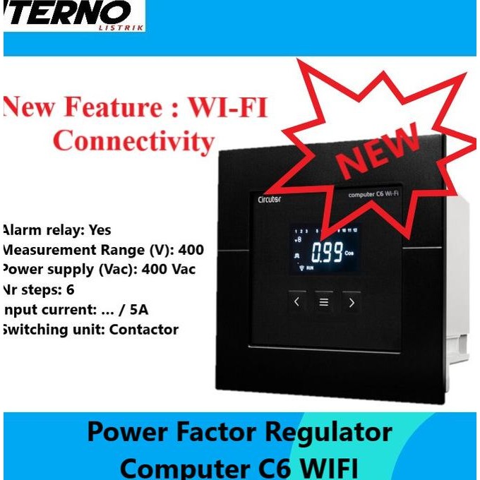 Miliki Power Factor Regulator Computer Max 6 Step Circutor