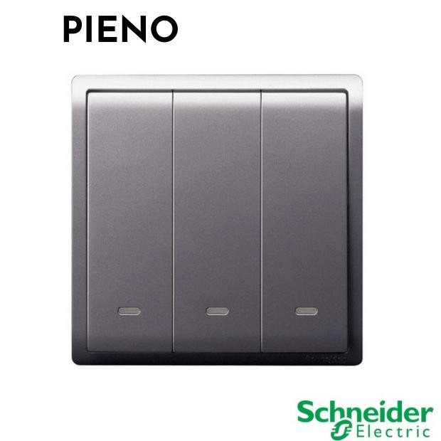 Miliki Schneider Pieno Saklar Triple Lavender Silver