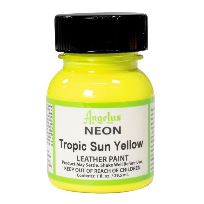 

BEBAS ONGKIR - Angelus Neon Tropic Sun Yellow Leather Paint Cat Bahan Kulit 29ML USA
