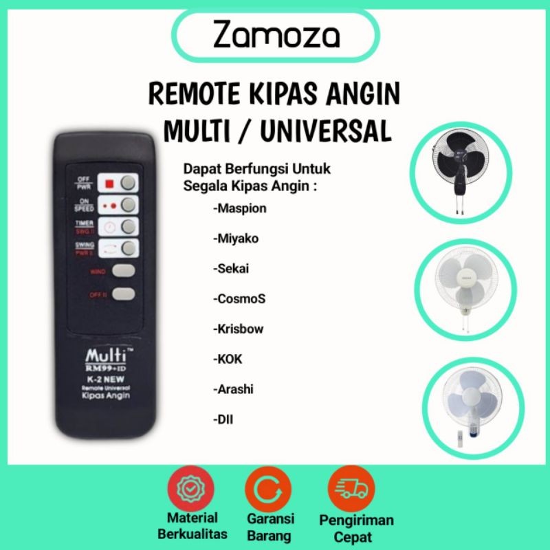 Remote Kipas Angin Universal Multi RM 99 + ID