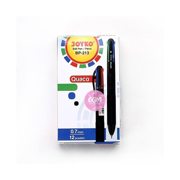 

Tersedia Pulpen/ Ballpen Joyko Tipe Bp-213 Quaco 3 Warna 0.7Mm Dijual Per Lusin