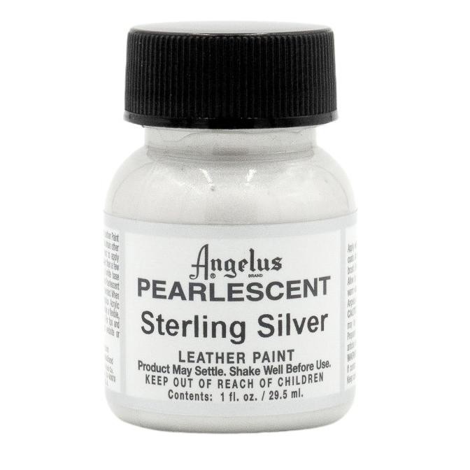 

Angelus Pearlescent Sterling Silver Cat Bahan Kulit 1 Oz 29 ML USA
