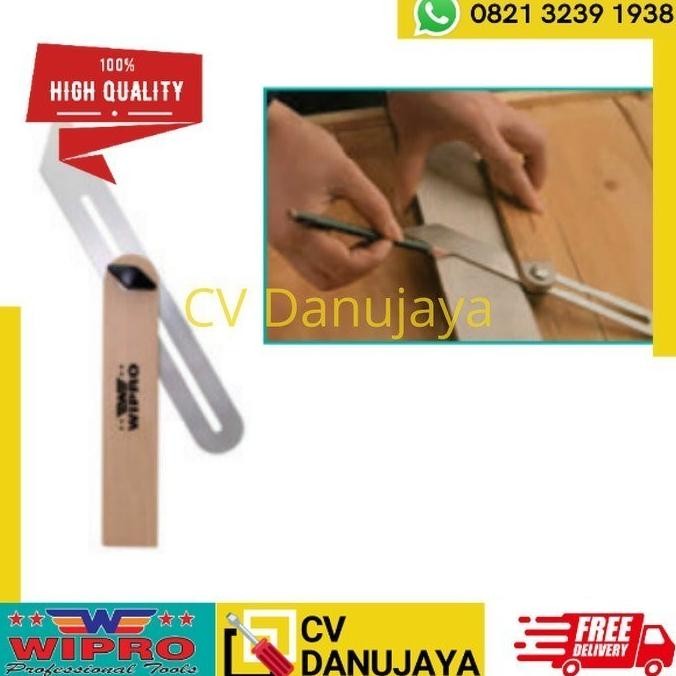 

siap kirim penggaris tukang kayu sudut 10 inch alat garis angle ruler wood wipro