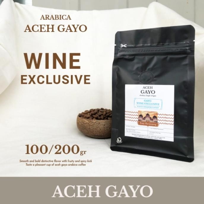 

Arabica Aceh Gayo Wine Exclusive Kopi Bean, Bubuk 100-200Gr