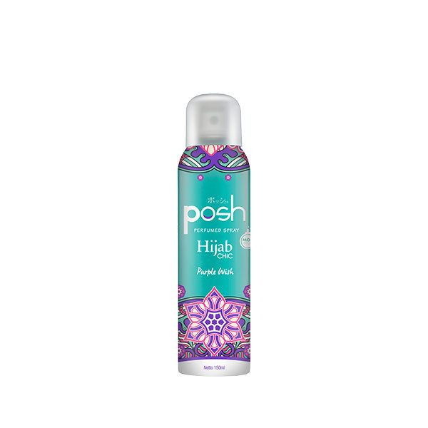 POSH BODY SPRAY HIJAB PURPLE WISH 150 ML