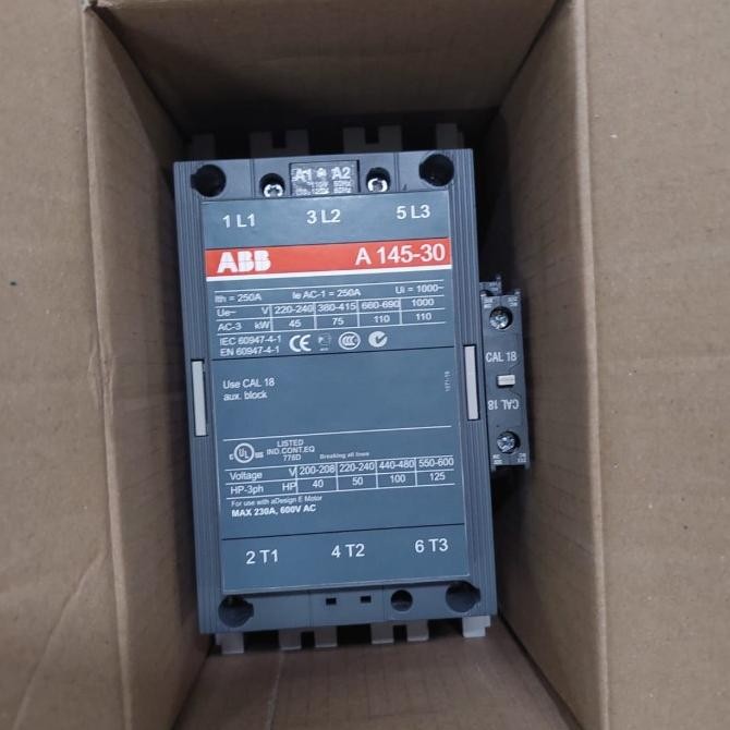 HARGA DISC - Kontaktor ABB tipe A145-30 250a 220v