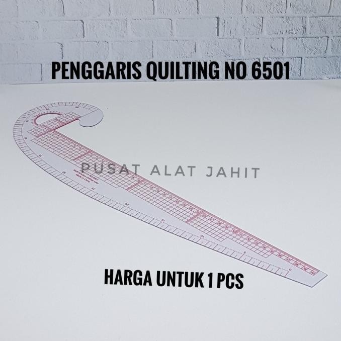 

siap kirim penggaris pola jahit no 6501 quilting ruler metric skala plastik-inch