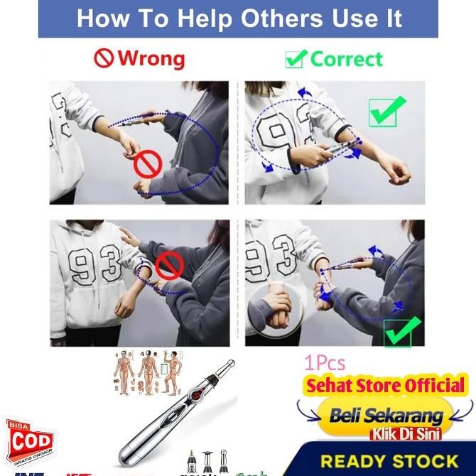 Tersedia Alat Pijat Akupuntur Elektrik Pulpen Aliran Listrik Terapi Saraf Tubuh