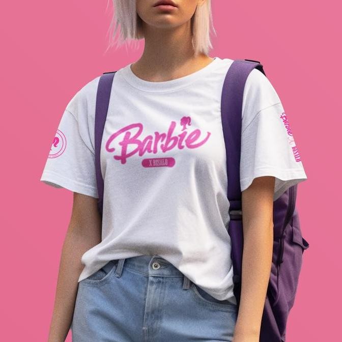 Baru [Spesial Kaos Barbie] T-shirt Kaos Wanita  Dan Pria lengan pendek motif Special "Barbie Sync" D