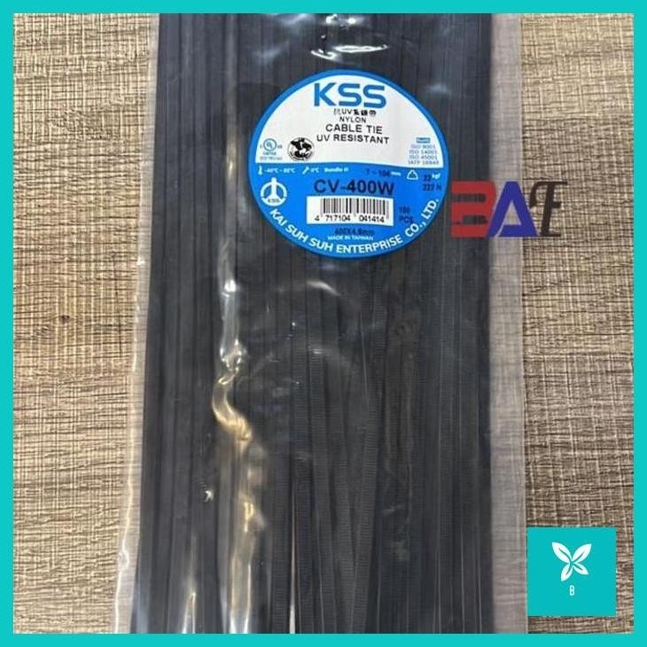

KABEL TIES KSS UV RESISTANCE CV 400 TIE CABLE HITAM SIZE 400 X 4.6MM