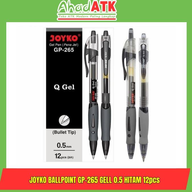 

Tersedia Gel Pen / Pulpen / Pena Joyko Gp-265 / Q Gel 0.5 Mm - Hitam, 1 Pak