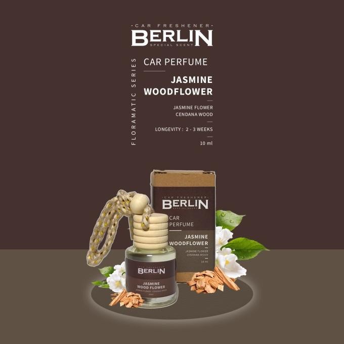 Baru Berlin Parfum Mobil Gantung Pengharum Ruangan - Jasmine Woodflower