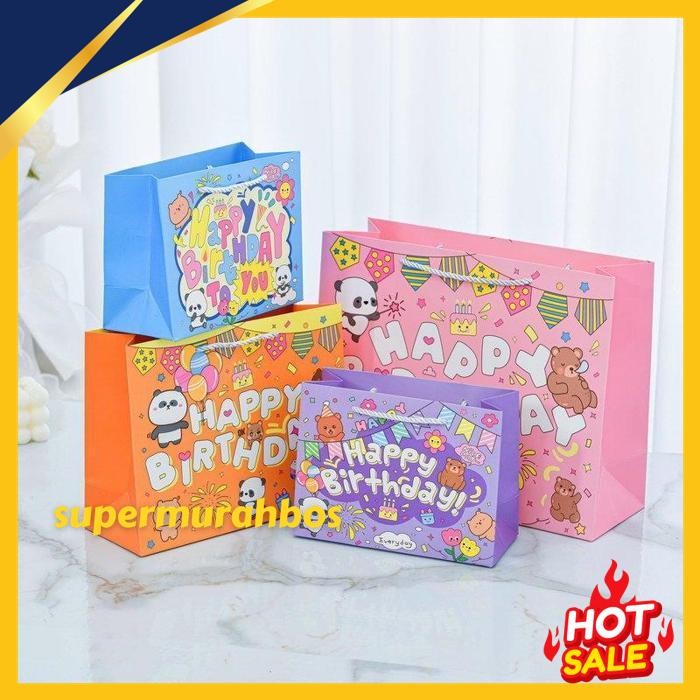 

PAOPAO PAPERBAG HAPPY BIRTHDAY PANDA EVERYDAY TAS HAMPERS PREMIUM PRODUK TERBAIK !!