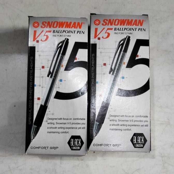 

Tersedia Pulpen V5 Snowman Hitam (Per Lsn)