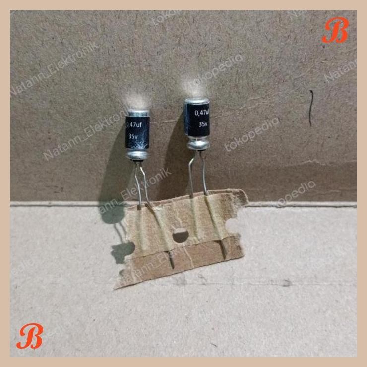 [MRD] 5719 KAPASITOR ELCO 0.47UF 0,47UF 0U47 0.47 0,47 UF 35V 35VOLT 35 VOLT