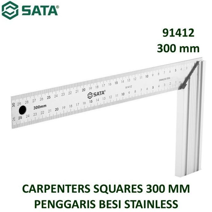 

siap kirim penggaris siku 300mm 91412 - carpenters squares 300 mm sata tools
