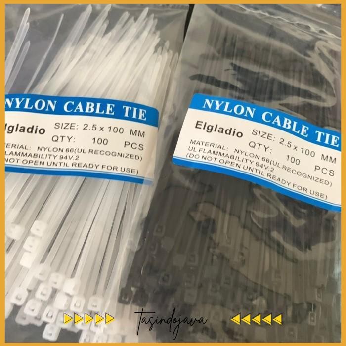 

KABEL TIES CABLE TIE STRAP PENGIKAT KABEL KLIP 2.5X100MM 100PCS DIJAMIN GRATIS ONGKIR
