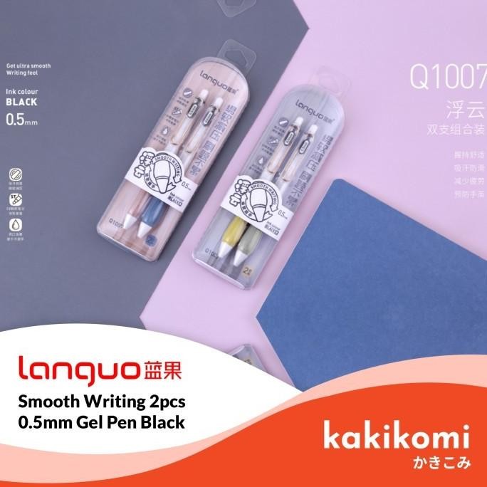 

Tersedia Pulpen Gel 0.5Mm Set 2Pcs Languo Smooth Writing Pen Tinta Hitam