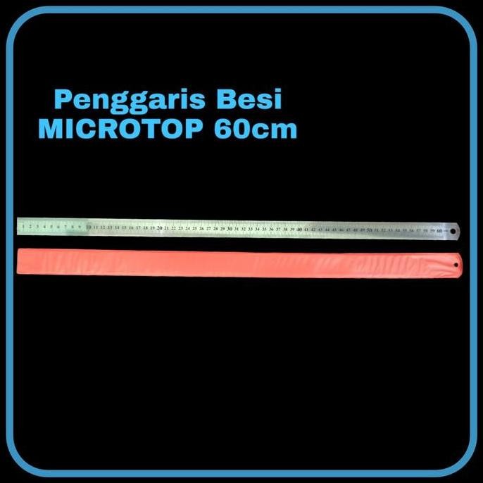 

siap kirim mj penggaris besi microtop 60 cm / penggaris besi / ruler (12 pcs)