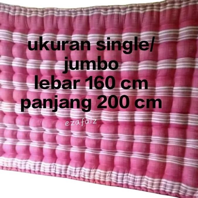 Kulit kasur kapuk jumbo/single ukuran 160 cm x200 cm/sarung kasur kapuk legwnd siap pakai
