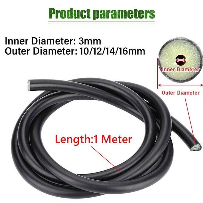 Karet Speargun Rubber Spearfishing Panah Ikan 16Mm 1 Meter Pancing Umpan Co