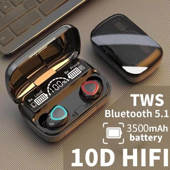 Headset Tws M10 Bluetooth V5.1 Bluetooth Wireless Earphone Gaming