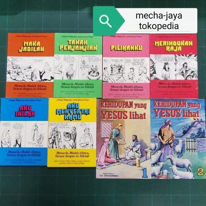 KOMIK KRISTEN - ALKITAB BERGAMBAR UNTUK SEMUA UMUR LENGKAP - Langka murah