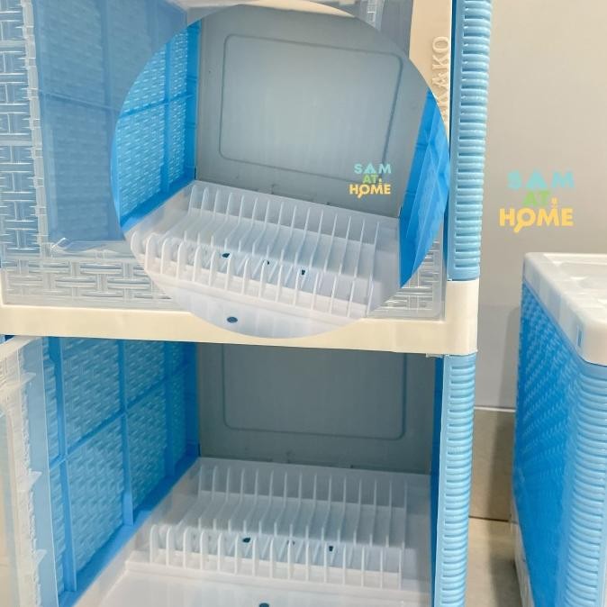 Rak Piring Akako / Kotak box Susun - Lemari Dapur Plastik Premium