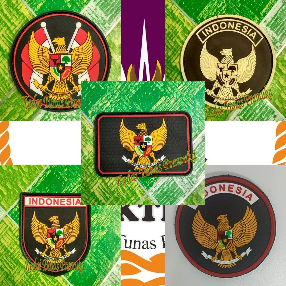 Promo Velcro Garuda Karet Garuda Patch Rubber Garuda Tactical Garuda Karet Logo Garuda Diskon