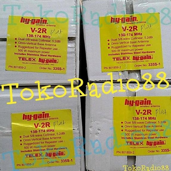 ready Antena Telex Hygain V2R Plat Loading Besar. Freq. VHF -