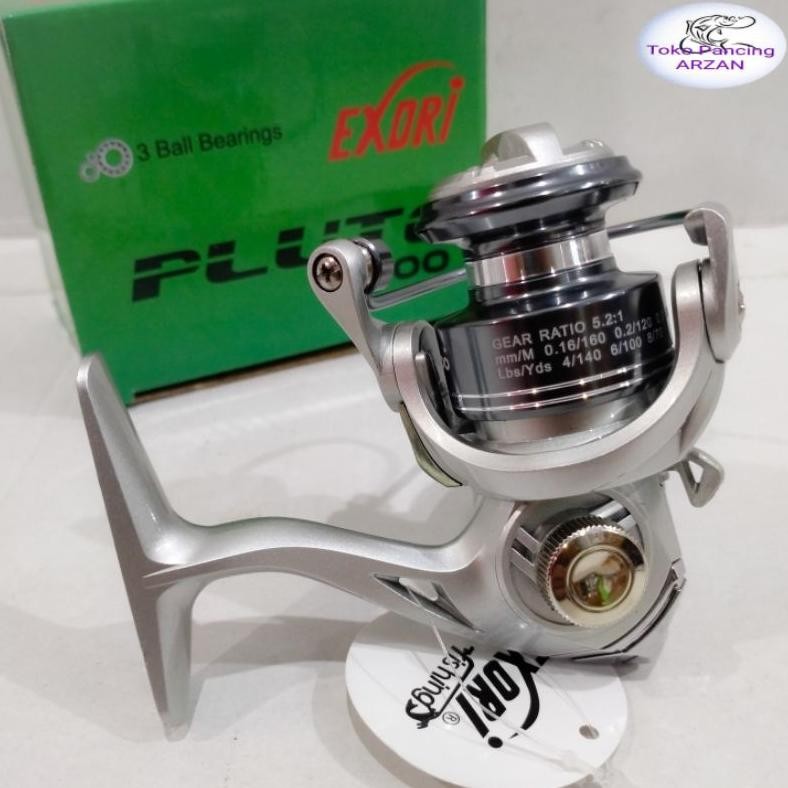 Jpf-1015 Reel Mini Exori Pluto 500 Silver Anti Reverse Original