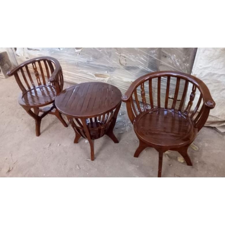 kursi teras / kursi jati / kursi mangkok / kursi teras jati Jepara